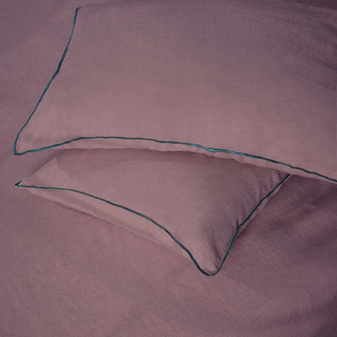 Dusty Plum Linen Bedsheet Set