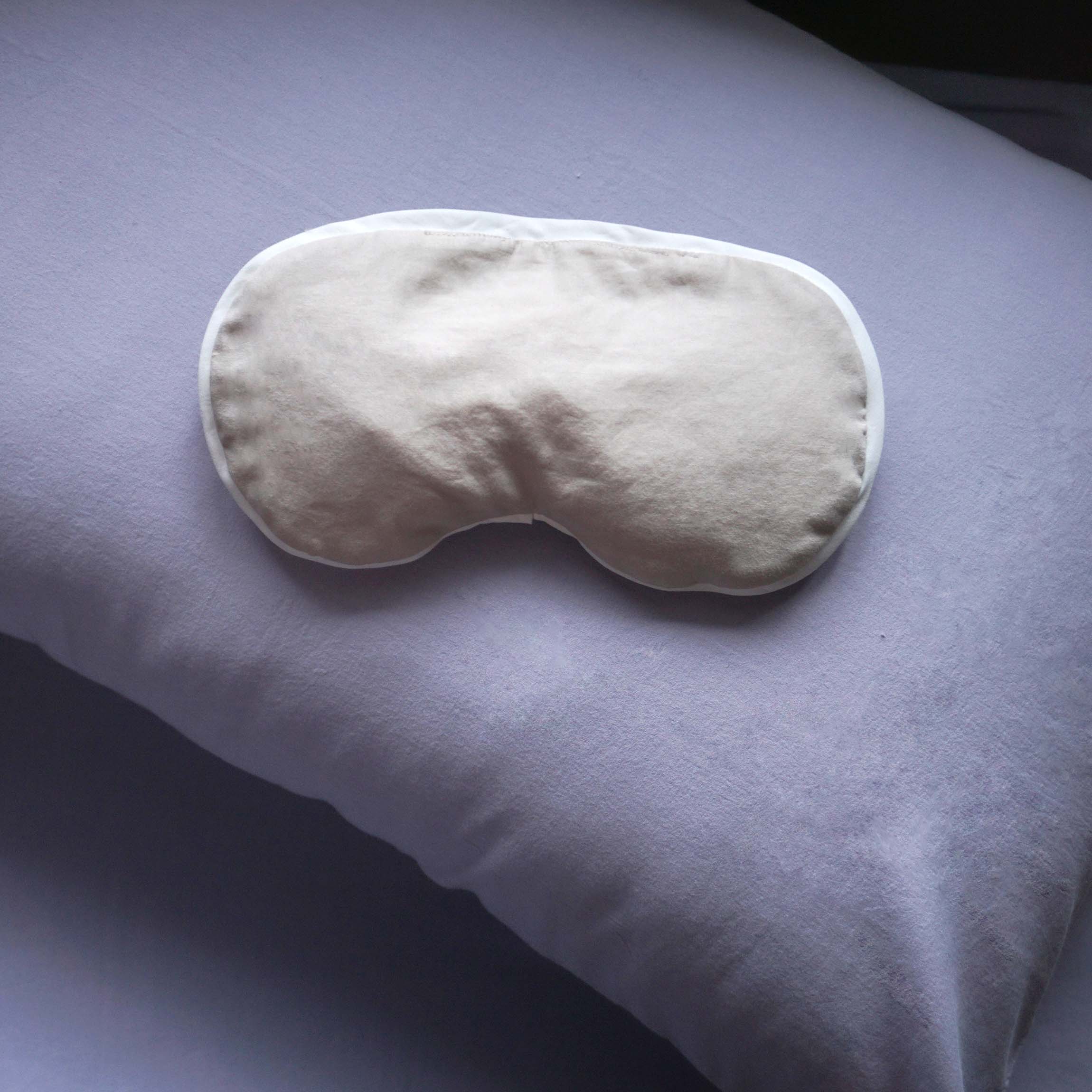 Loom Beige Weighted Eye Mask