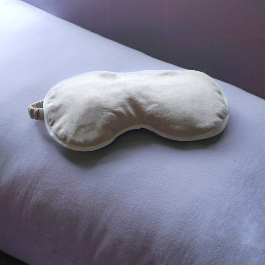 Loom Beige Weighted Eye Mask