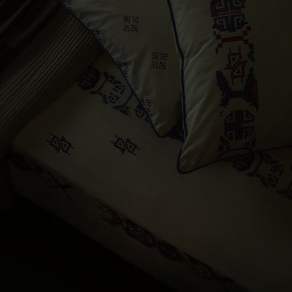 Darra Hand Printed Cotton Bedsheet Set