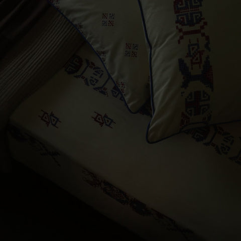 Darra Hand Printed Cotton Bedsheet Set