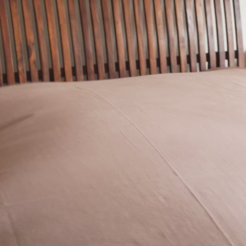Riverbed Brown Percale Cooling Bedsheet Set