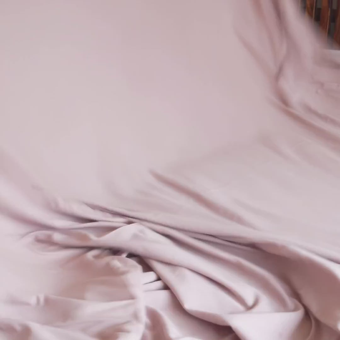Terra Pink Percale Cooling Bedsheet Set