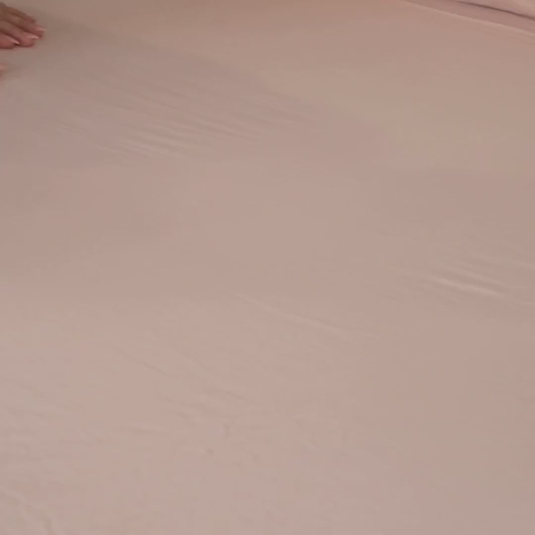 Blush Pink Percale Cooling Bedsheet Set