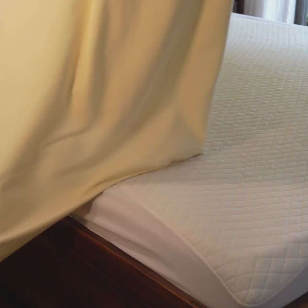 Butter Yellow Percale Cooling Bedsheet Set