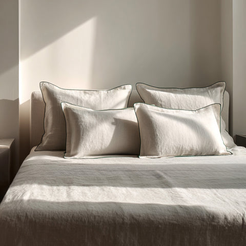 Beige Dunes Linen Bedsheet Set